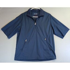 Polo Golf Ralph Lauren Jacket Mens Small Blue Performance 1/4 Zip Windbreaker